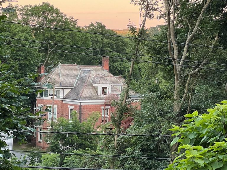 family viewing a new home with an agent